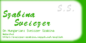 szabina sveiczer business card